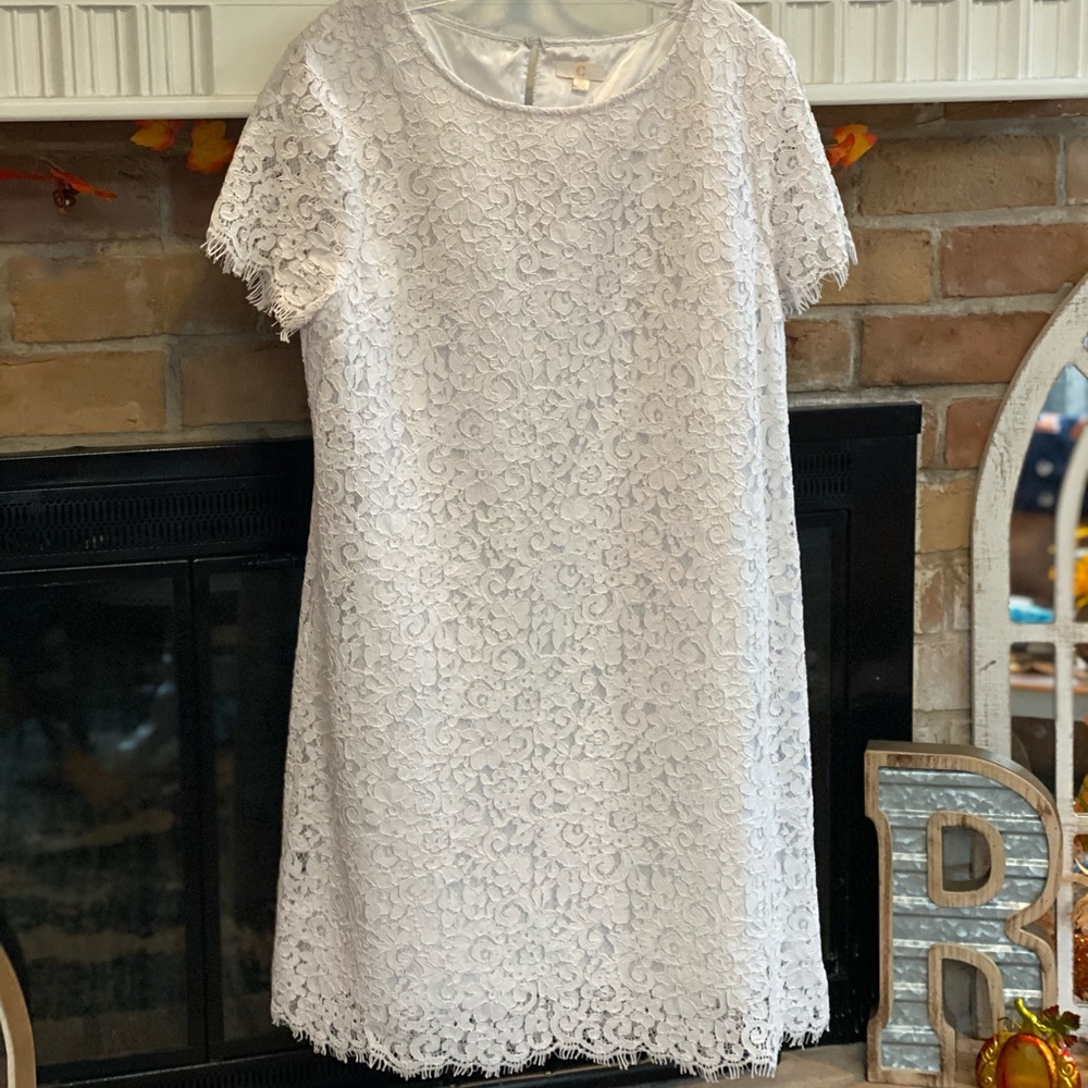 White Lace Dress from Charming Charlie